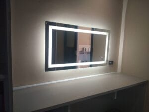 beauty mirror hang inner frame