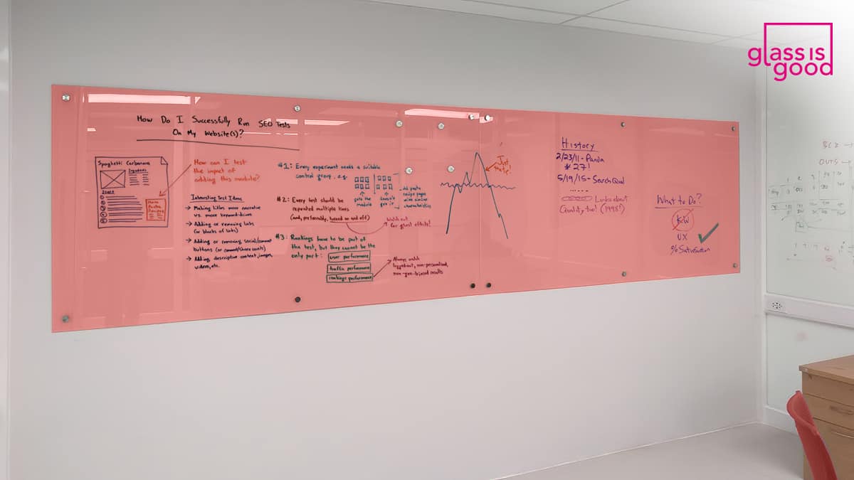 glass whiteboard color